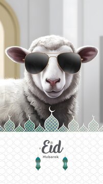 Eid al adha mubarak creative concept. Eid al adha mubara creative template, banner, poster, background, greetings card, discount banner, social media post, post card etc. Ramadan creative design.