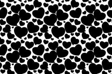 Heart pattern seamless. Stylish design for fabric, wallpaper, wrapping, background.