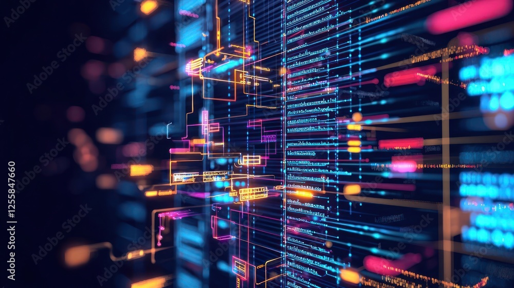 Poster abstract data stream visualization
