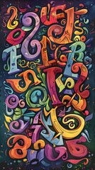 Whimsical Alphabet Extravaganza: An Artistic Display of Quirky and Fun Fonts for Creative Design Projects