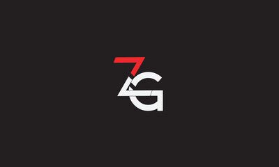 ZG, GZ , G , Z , Abstract Letters Logo Monogram