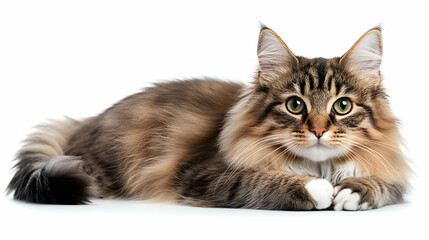 Photo Fluffy Cat Paws White Background Pet Furry Animal Kitten Domestic