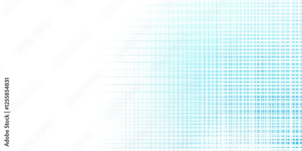 Poster Blue and white background with a pattern of squares
