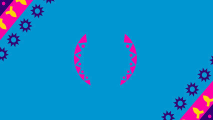 ICC Mens T20 Cricket World Cup 2024 in America theme elements on blue Background Social Media Post, Vector Illustration