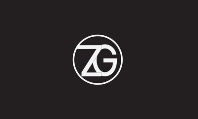 ZG, GZ , G , Z , Abstract Letters Logo Monogram