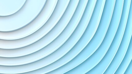 Obraz premium Abstract Wavy Layered Background in Soft Blue and White Tones