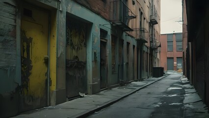 Obraz premium Urban Street Grime with Layers of Dirt, Paint, and Texture