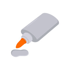 Glue, Kindergarten Vector Illustration