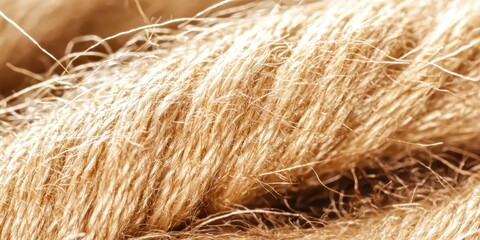 Fototapeta premium Rope with a lot of knots and a lot of hair