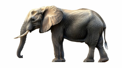 Obraz premium Realistic Image - Majestic Elephant: Wildlife, Safari, Trunk, Tusks, Ears, Big Five, African Wildlife,