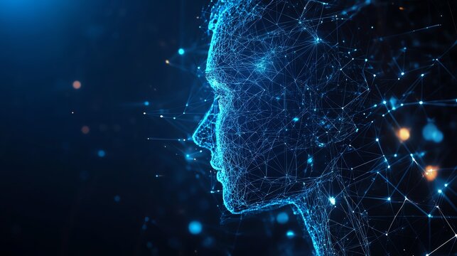 Entrepreneur side view using a computer designing data encryption algorithms for high-security applications