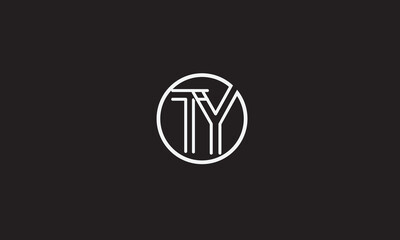 TY, YT, Y, T Abstract Letters Logo Monogram	