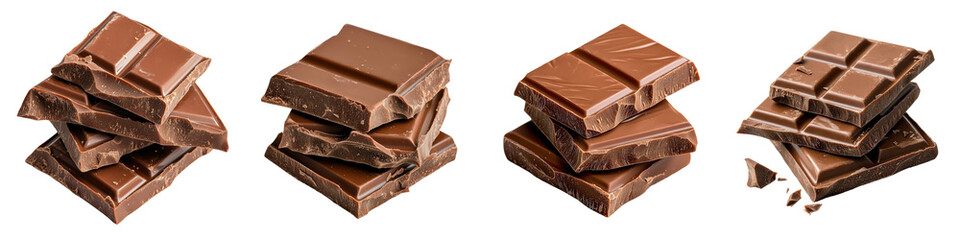 Chocolate bar stacks culinary arts food photography studio close-up