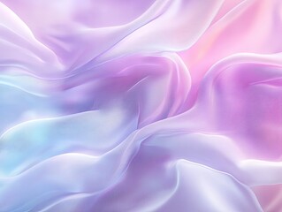 Obraz premium Delicate pastel fabric drapes with soft light and ethereal beauty