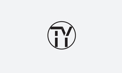 TY, YT, Y, T Abstract Letters Logo Monogram