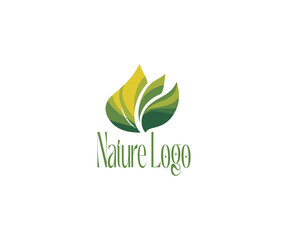 Nature Logo – Green Leaf Branding Design for Sustainability