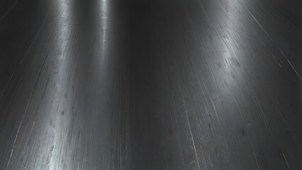 Obraz premium A sleek, high-resolution brushed metal texture with fine linear streaks and soft reflections. The metallic surface should have a futuristic and industrial appeal, with silver, steel, or bronze hues