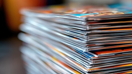 Stack of colorful comic books with vibrant covers