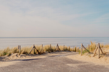 Beach in the Netherlands on the North Sea.