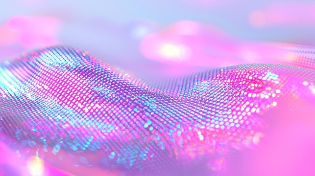 Neon Techno Vibrance, a dynamic fusion of abstract colors and flickering digital noise, embodies a pop art essence with clean geometric shapes and a cool neon palette.