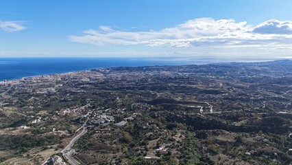 village de Mijas en Andalousie, au sud de l'Espagne