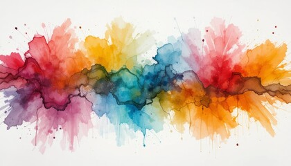 Fototapeta premium watercolor paint background design, watercolor bleed and fringe with vibrant distressed grunge texture. Creative paint gradients, fluids, splashes, spray and stains. Abstract background. 