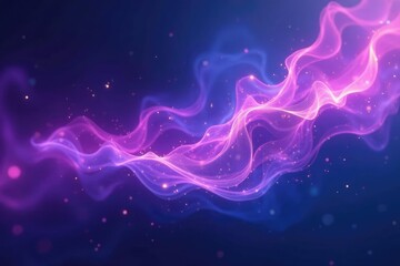 Obraz premium Glowing purple and blue wisps weave an enchanted tapestry, glowing, ethereal