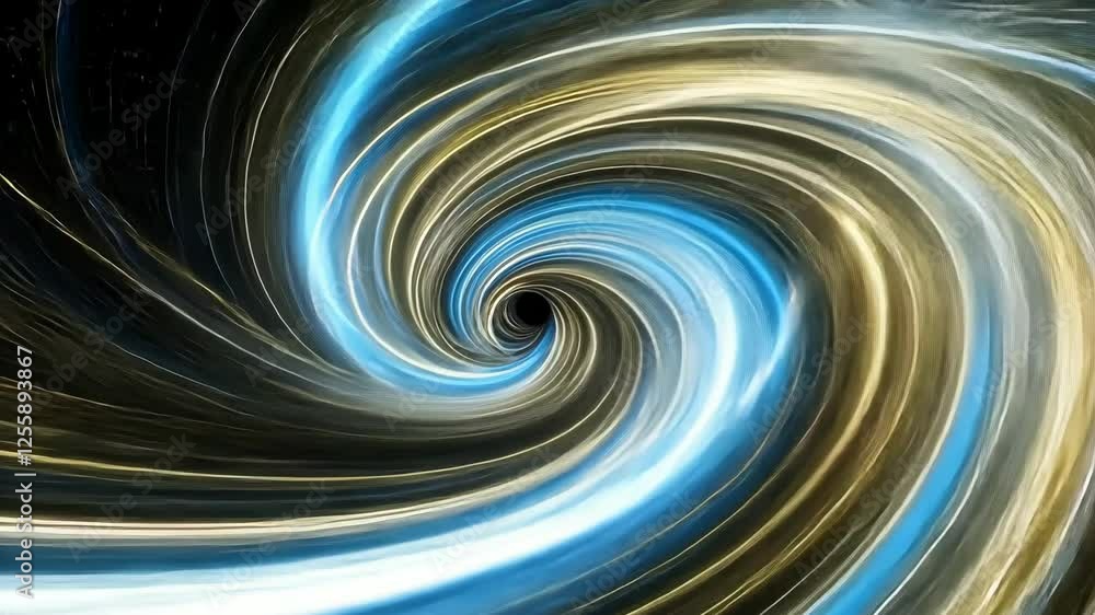 Poster dynamic light trails create a vibrant, cosmic atmosphere filled with sparkling stars and flowing col