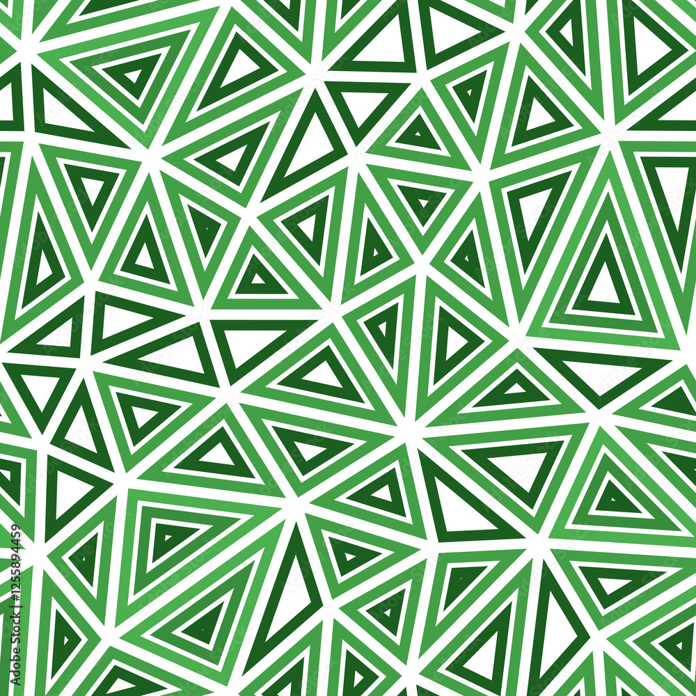 Poster tileable abstract background. large triangles size. multiple repeated inner triangles. single color 