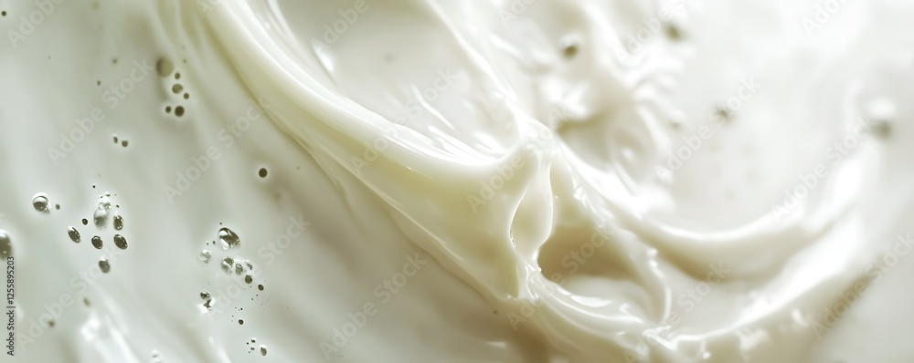 Poster ethereal swirling liquid gossamer a delicate translucent fluid texture in soft white and pastel shad