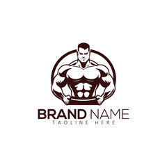 Barbell Gym Dumbbell fitness Hand biceps Logo Designs