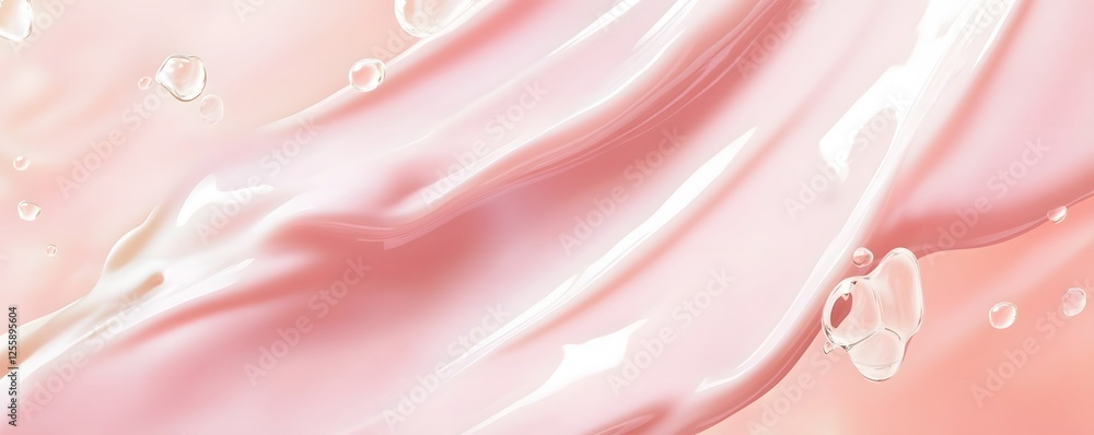 Poster exquisite pink satin fabric with a soft flowing and elegant appearance the fabric has a shimmering w