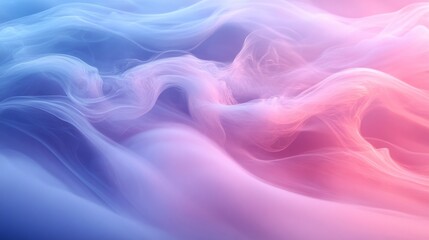 Obraz premium Abstract pastel pink and blue smoke waves background.