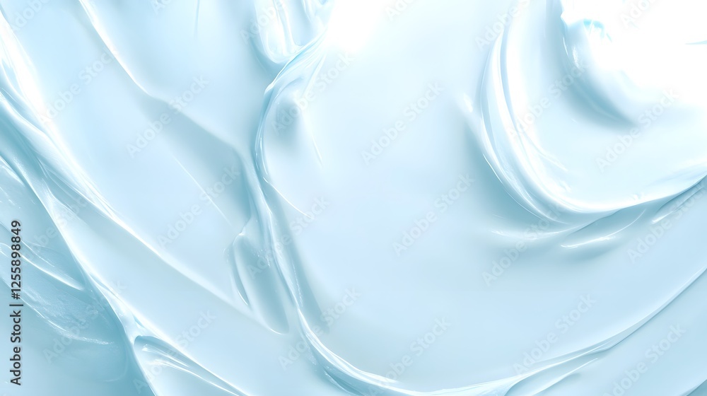 Poster flowing satin fabric draped in smooth elegant curves and folds creating a luxurious high end and rom
