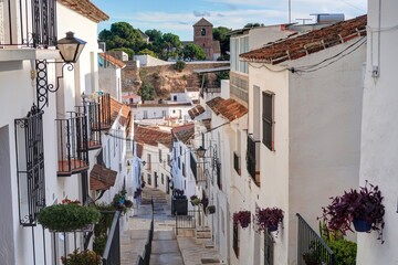 Fototapeta premium village de Mijas en Andalousie, au sud de l'Espagne