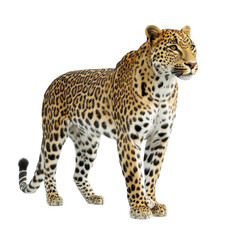 Obraz premium leopard on a white background - PNG