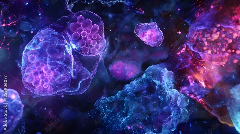 Aufkleber immerse yourself in a mesmerizing cosmic dreamscape of pulsating glowing fractals and celestial sple