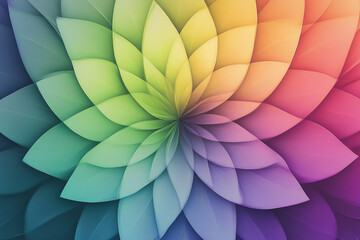 A gradient background with rainbow colors, blending from green to purple and blue in the center of the canvas.