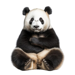 Fototapeta premium giant panda eating bamboo