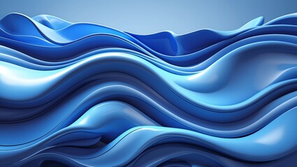 Dynamic Blue Waves Pattern for Backgrounds, A vibrant blue wave design, perfect for websites, presentations, and graphic projects.