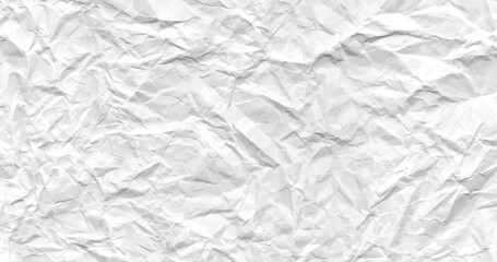Crumpled grey rice paper texture. Abstract light background with wrinkled cardboard texture. Vector illustration horizontal fold crumpled empty white paper template for posters and banners.