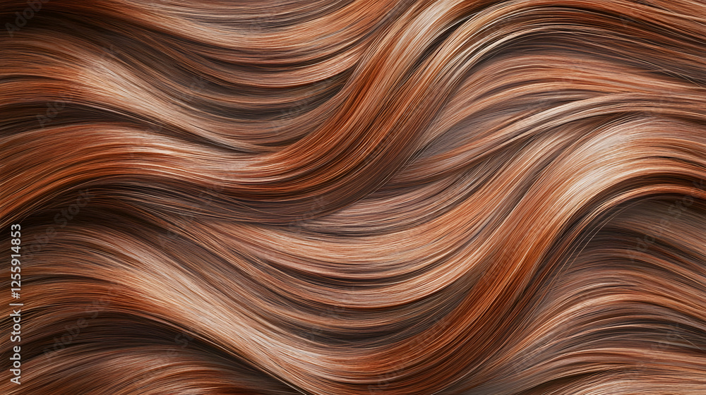 Poster Mesmerizing abstract background featuring intricate swirls waves and curves in a blend of warm earthy tones creating a dynamic and fluid design