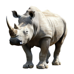 Fototapeta premium rhino isolated on white background