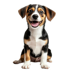 jack russell terrier isolated on white background.