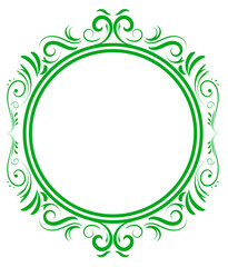 Wedding Monogram Green Letter D