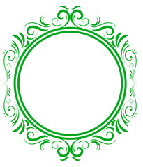 Wedding Monogram Green Letter H