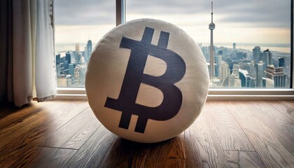 Bitcoin Toronto City Skyline 