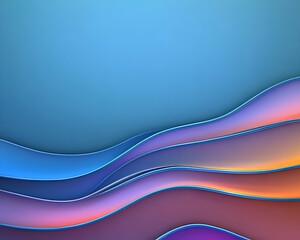 Obraz premium Abstract wave illustration, for backgrounds in presentations, social media. Vibrant colors blend and create dynamic, eye-catching designs