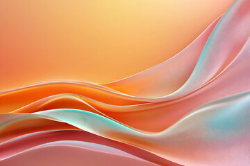 Abstract waving fabric with smooth gradient. Use for art background, presentation wallpaper, graphic or product display