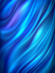 Fototapeta premium Blue silk fabric rippling, creating a luxurious and elegant background for fashion, art, and design applications or artistic presentation